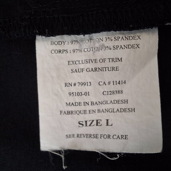 Vintage Cotton Sateen Womens Blazer Jacket Sz L Single Breasted Cropped Casual - Picture 3 of 3